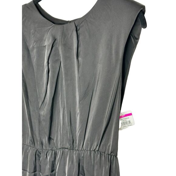 NWOT Astr The Label Womens Inverted Pleat Neck Wide Leg Jumpsuit Small Black - Picture 8 of 15